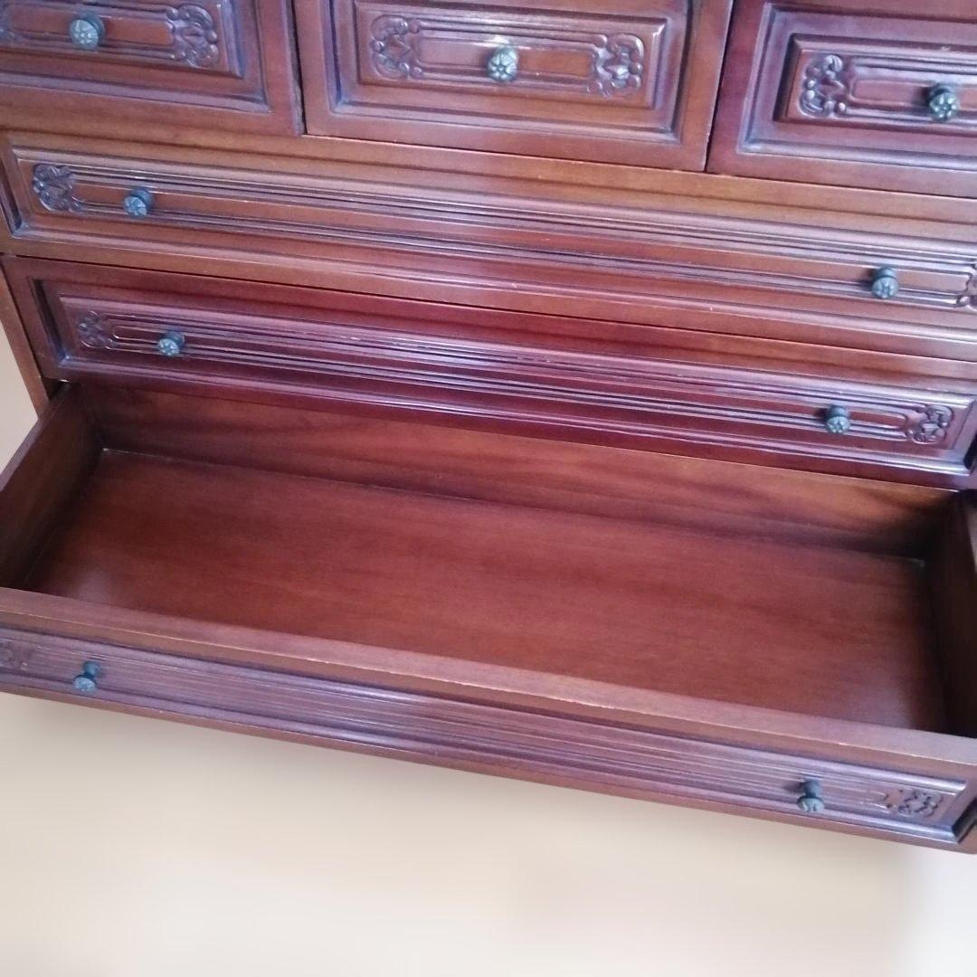 木製チェスト 整理タンス クラシック アンティーク ヴィンテージ家具