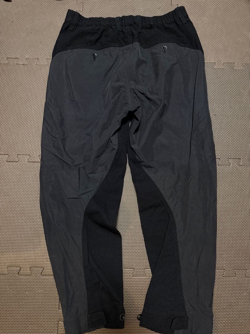 ISSEY MIYAKE MEN 立体　切り替え　パンツ　ブラック　ウール