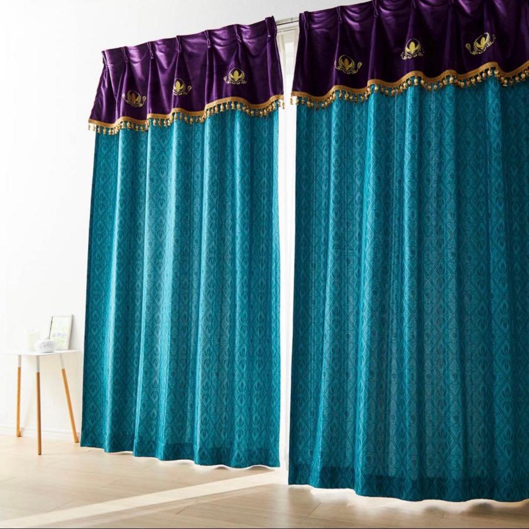 ベルメゾン Disney アナと雪の女王 カーテン 遮光 遮像