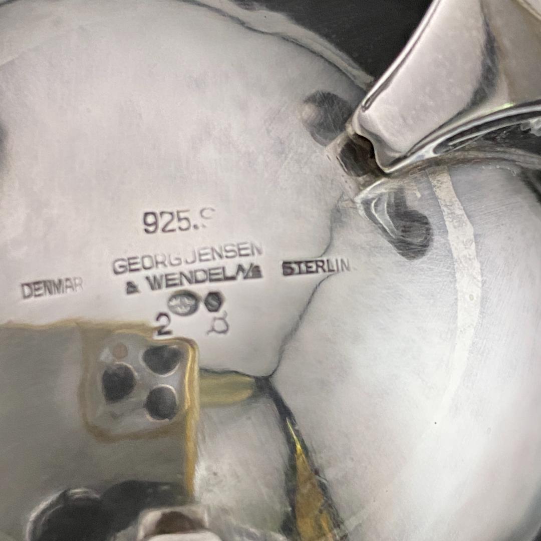 H227 美品 ジョージ ジェンセン シルバー925 ブロッサム ポット