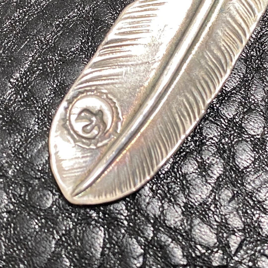 goro'sゴローズ 上金特大フェザー OLD SV 18k 左向き