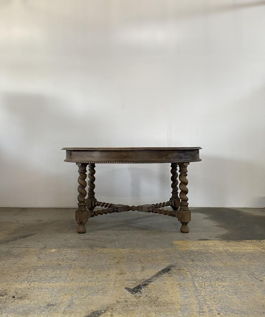 フランス アンティーク Round Oak Table オーク テーブル