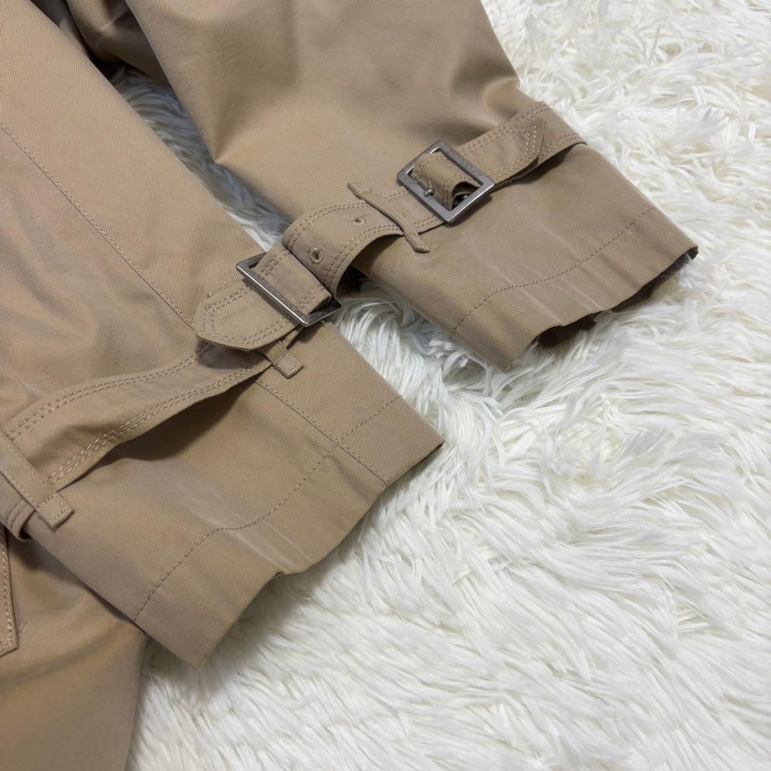 バーバリーロンドン　ダブルブレスト トレンチコート　ノバチェック　サイズL