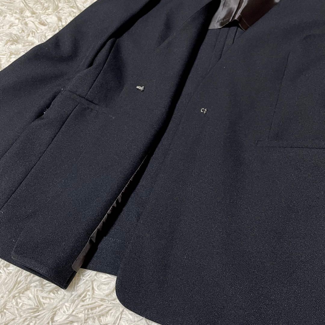 【美品】オリヒカ ライム パンツスーツ セットアップ ノーカラー L ブラック