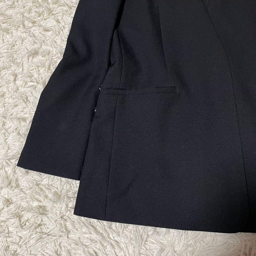 【美品】オリヒカ ライム パンツスーツ セットアップ ノーカラー L ブラック