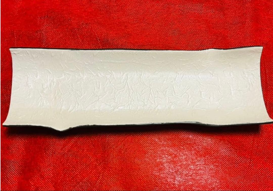 長皿　角皿　寿司皿　角長皿　寿司　向付　前菜　八寸　金4白2枚売り