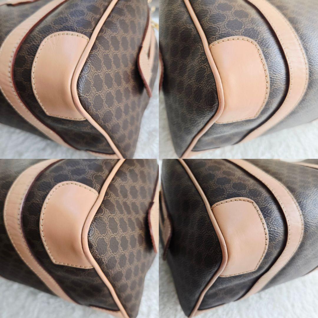 ⭐CELINE⭐ 美品 セリーヌ トリオンフ　ミニボストンバッグ マカダム柄