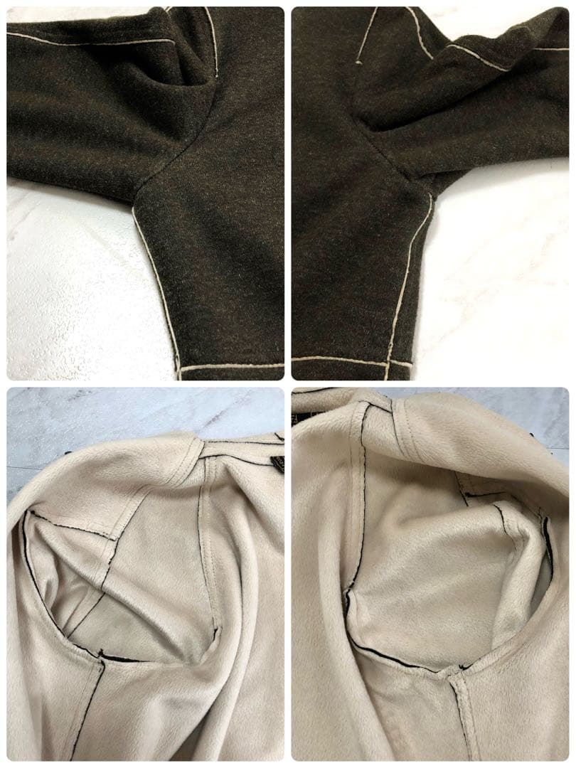 【希少】 FENDI ウール コート ダブルフェイス カーキ ロング 40