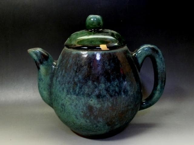 水注■水指 水次 青緑釉 昊廻昌？金継ぎ直し有り お茶道具 煎茶道具 骨董品■