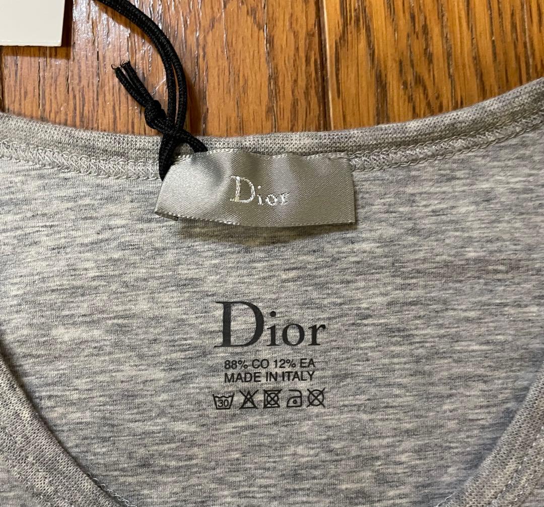新品未使用 DiorHomme ロングTシャツ 44 XXS グレー 付属完備