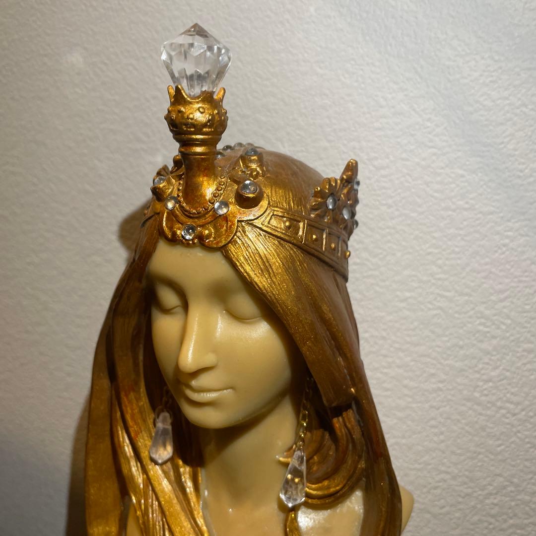 当日発送可能＊アンティーク ミュシャ 彫刻 オブジェ アールヌーボー