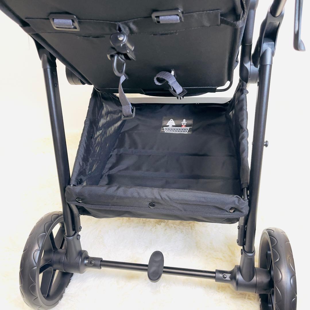 【ほぼ未使用品】Mompush Wiz AB型 コンバーチブル ベビーカー 黒