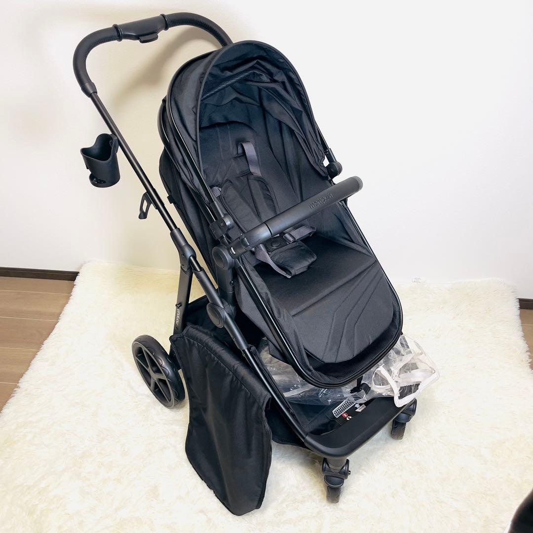 【ほぼ未使用品】Mompush Wiz AB型 コンバーチブル ベビーカー 黒