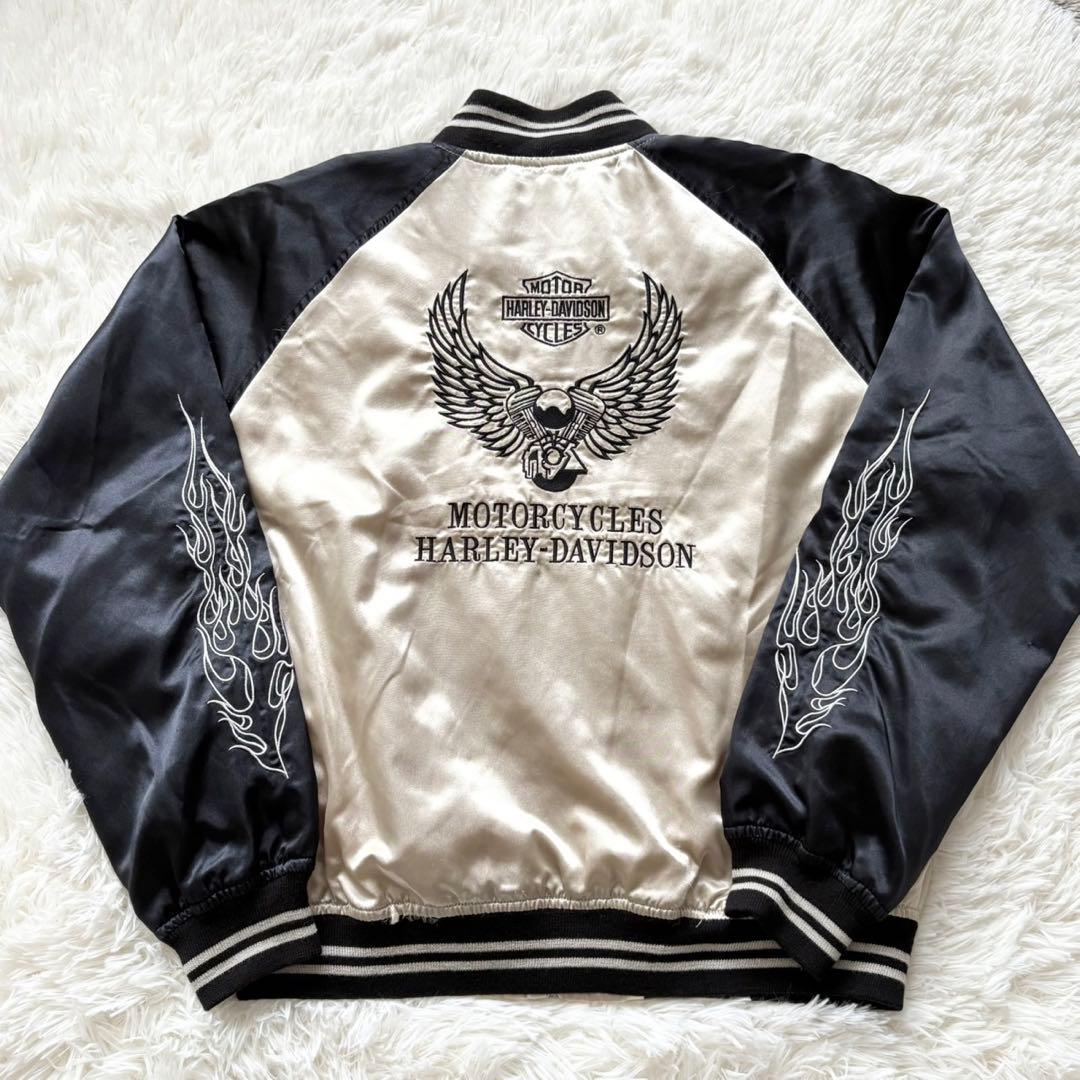 ハーレーダビッドソン ファイヤー ファイアーパターン スカジャン