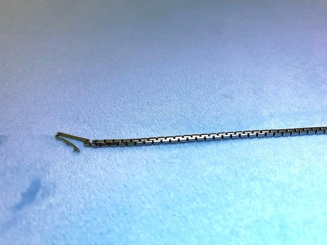 【美品】カルティエ　タンク　チェーンブレスレット　ホワイトゴールド　K18WG