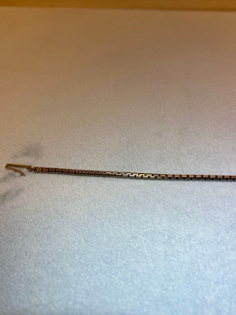 【美品】カルティエ　タンク　チェーンブレスレット　ホワイトゴールド　K18WG