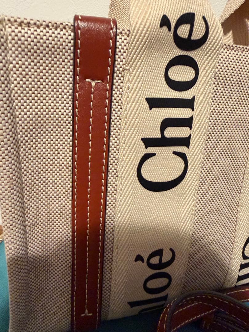 Chloé トートバッグ ベージュ/ブラウン ショルダー付き後期タイプ