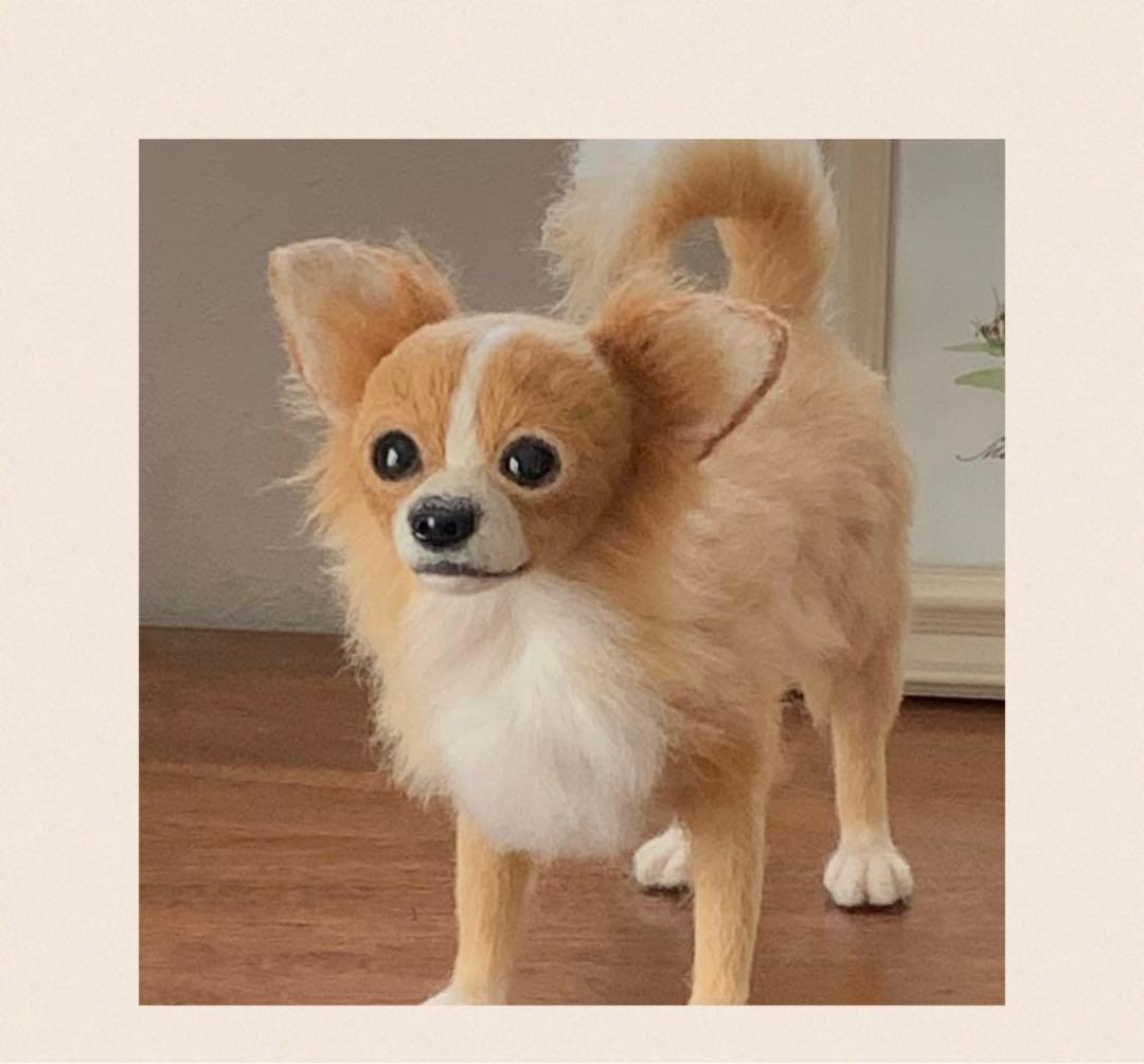 羊毛フェルト作品　チワワ