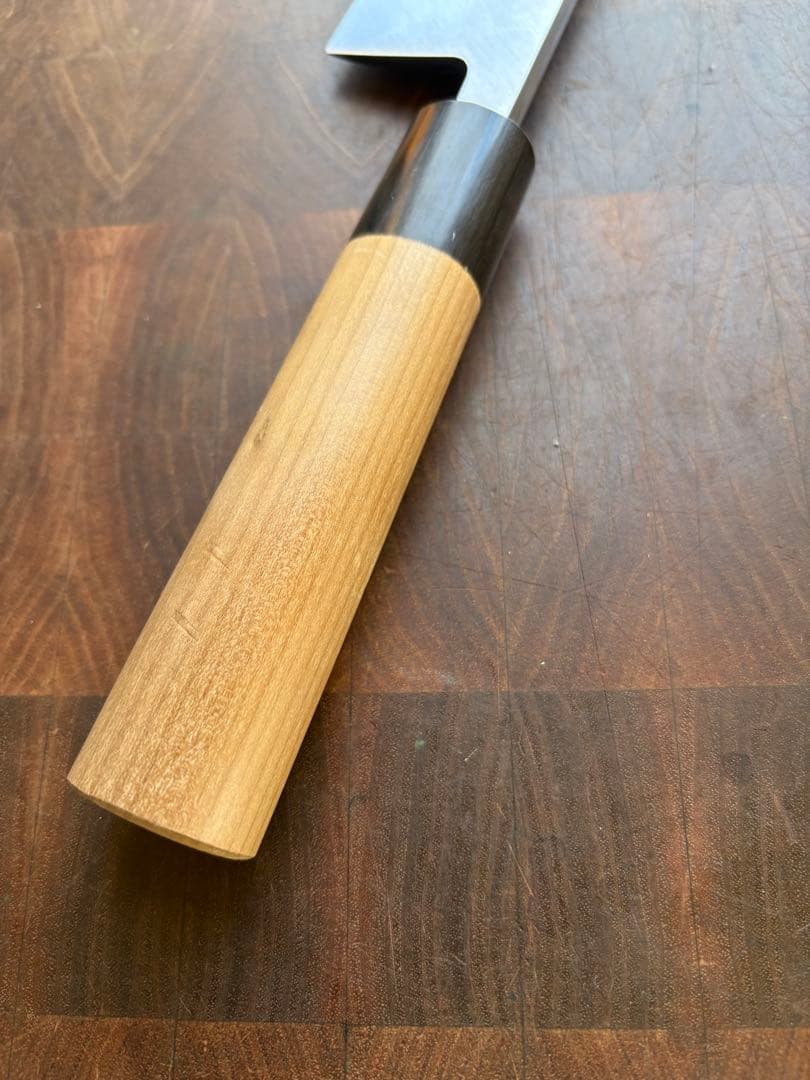 堺打刃物　霞　出刃　180mm 6寸　包丁　白鋼　和包丁　釣り　未使用