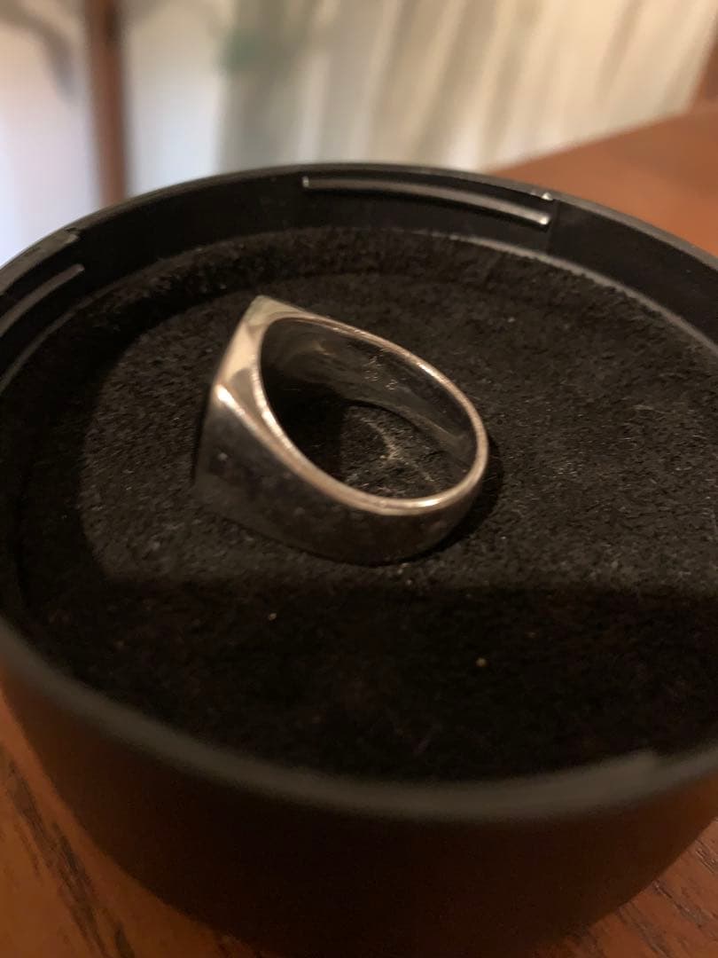 トムウッド ブラックオニキス cushion RING 60