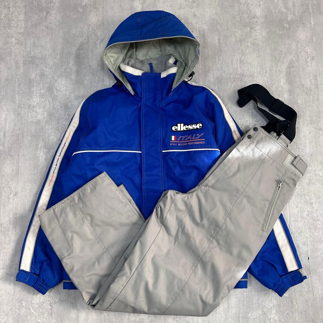 A804【美品】ellesse スキーウェア 上下セット メンズ L スノボー