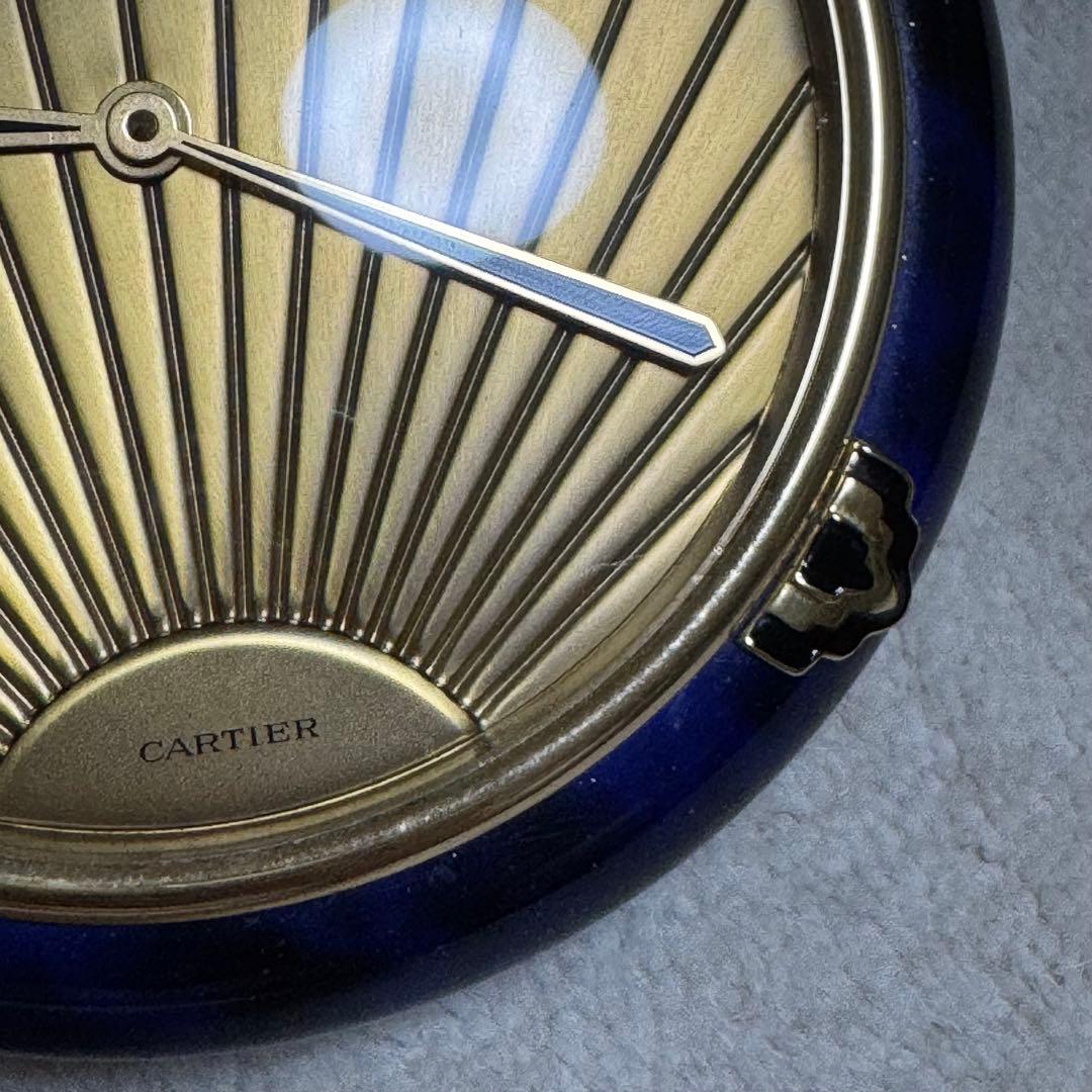 Cartier カルティエ　ラピス　クォーツ QUARTZ 置時計　動作確認済
