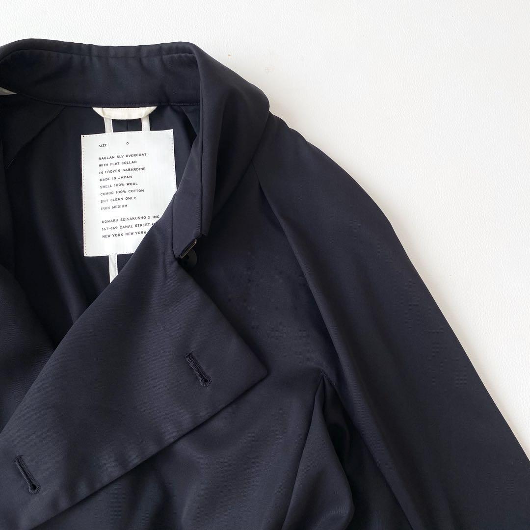 名作　OVERCOAT オーバーコート　トレンチコート　ネイビー