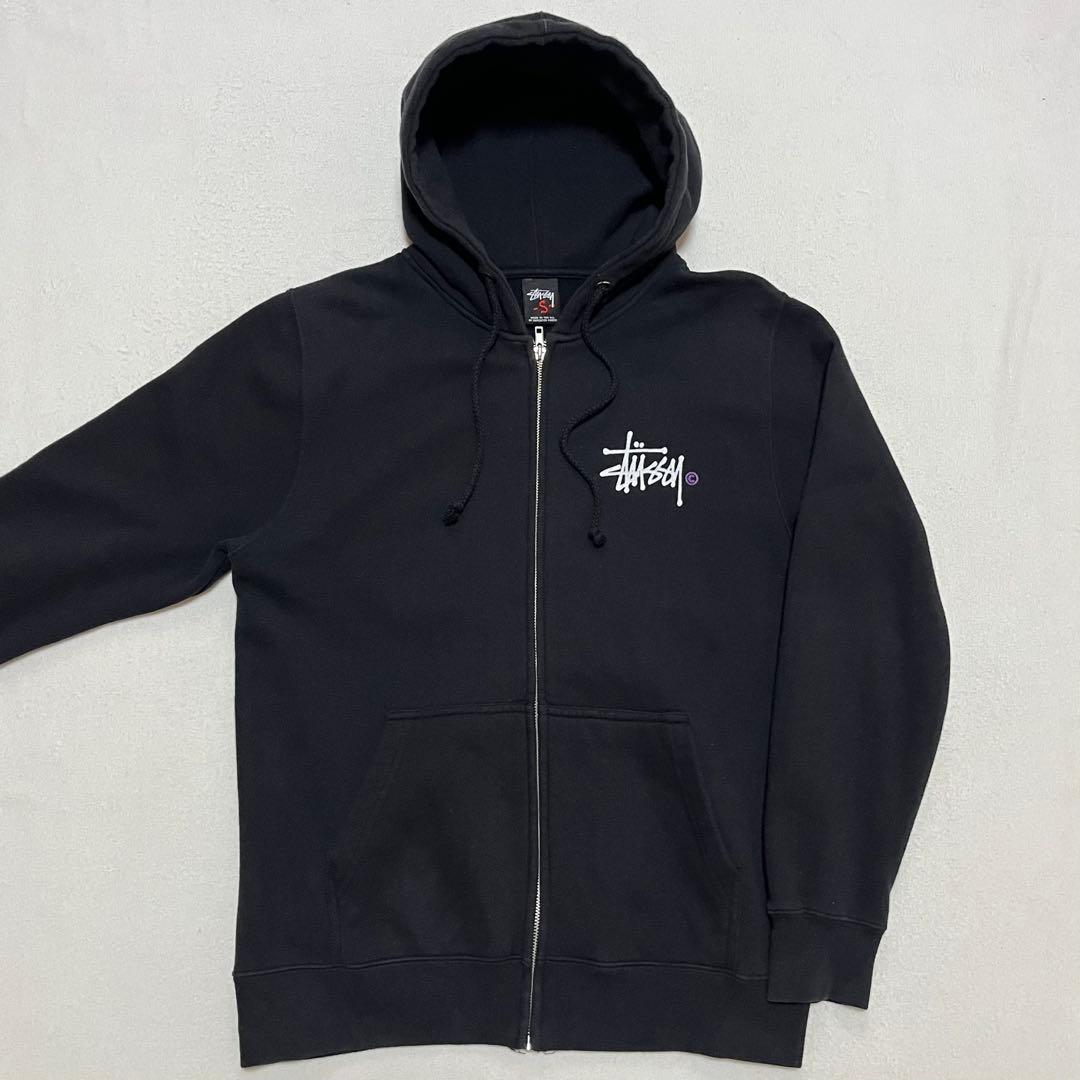 USA製 STUSSY ステューシー ジップアップ スウェットパーカー S