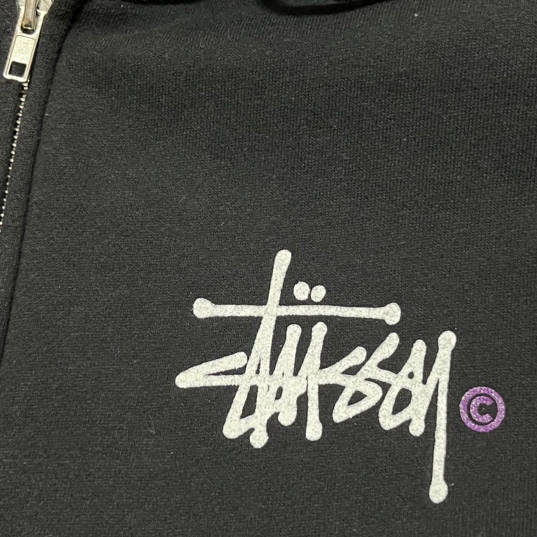 USA製 STUSSY ステューシー ジップアップ スウェットパーカー S