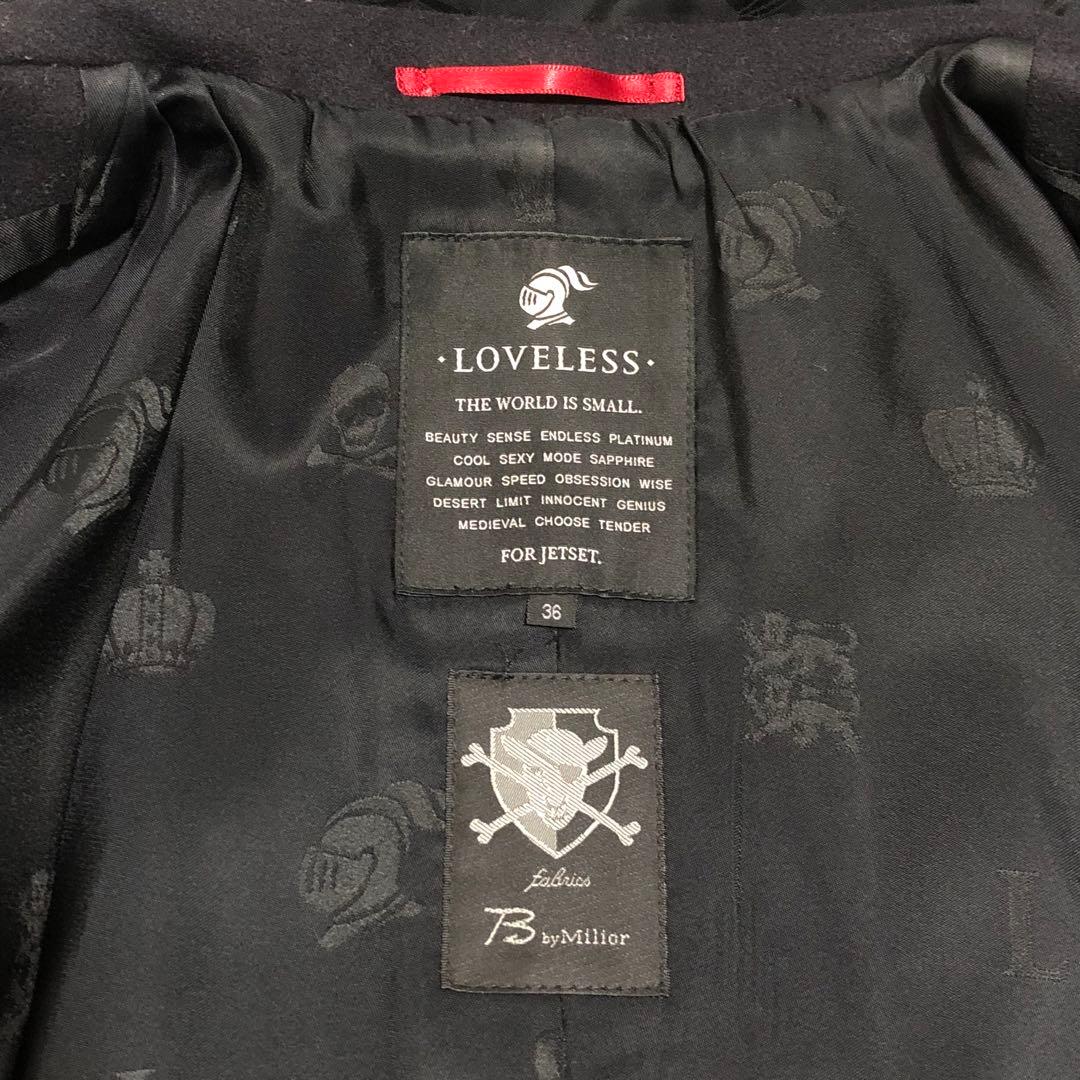 LOVELESS ダッフルコート Miliorイタリア製生地 カルガンラムファー