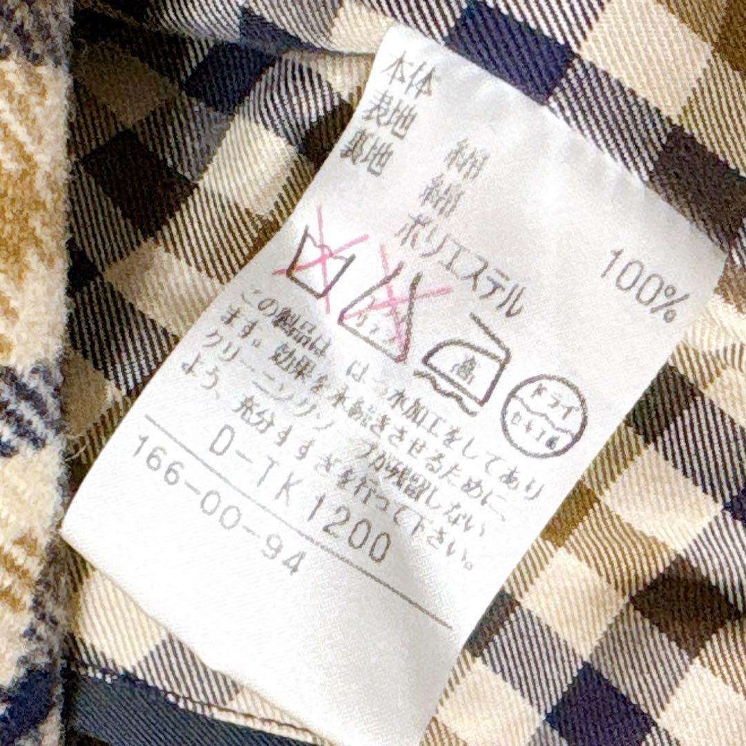 ほぼ未使用✨　アクアスキュータム　ステンカラーコート　ネイビー　XL