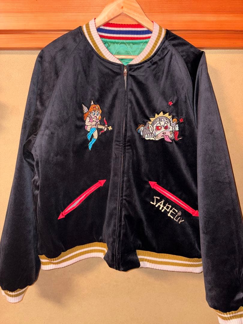 SAPEur（サプール）　ビックリマン　スカジャン　Lサイズ