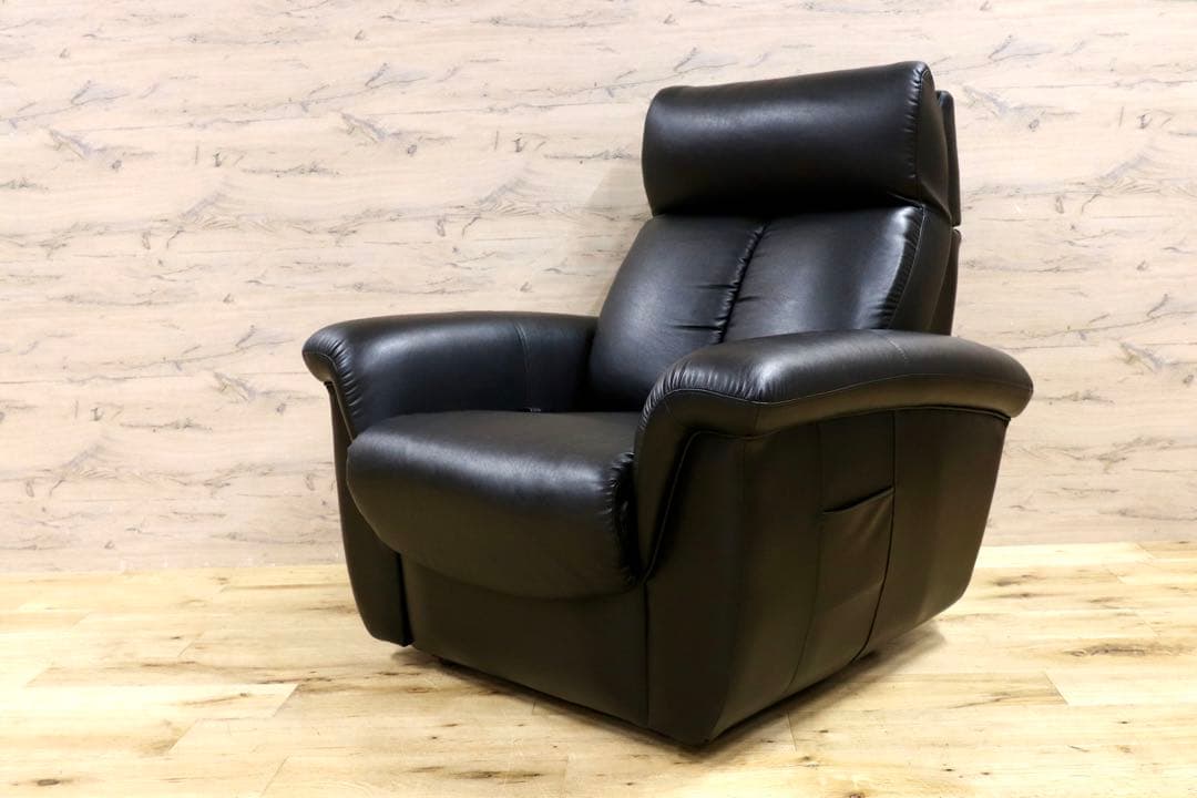 GMHK404○馬場家具 インターリバックス 1人掛けソファ シングルソファ ブ