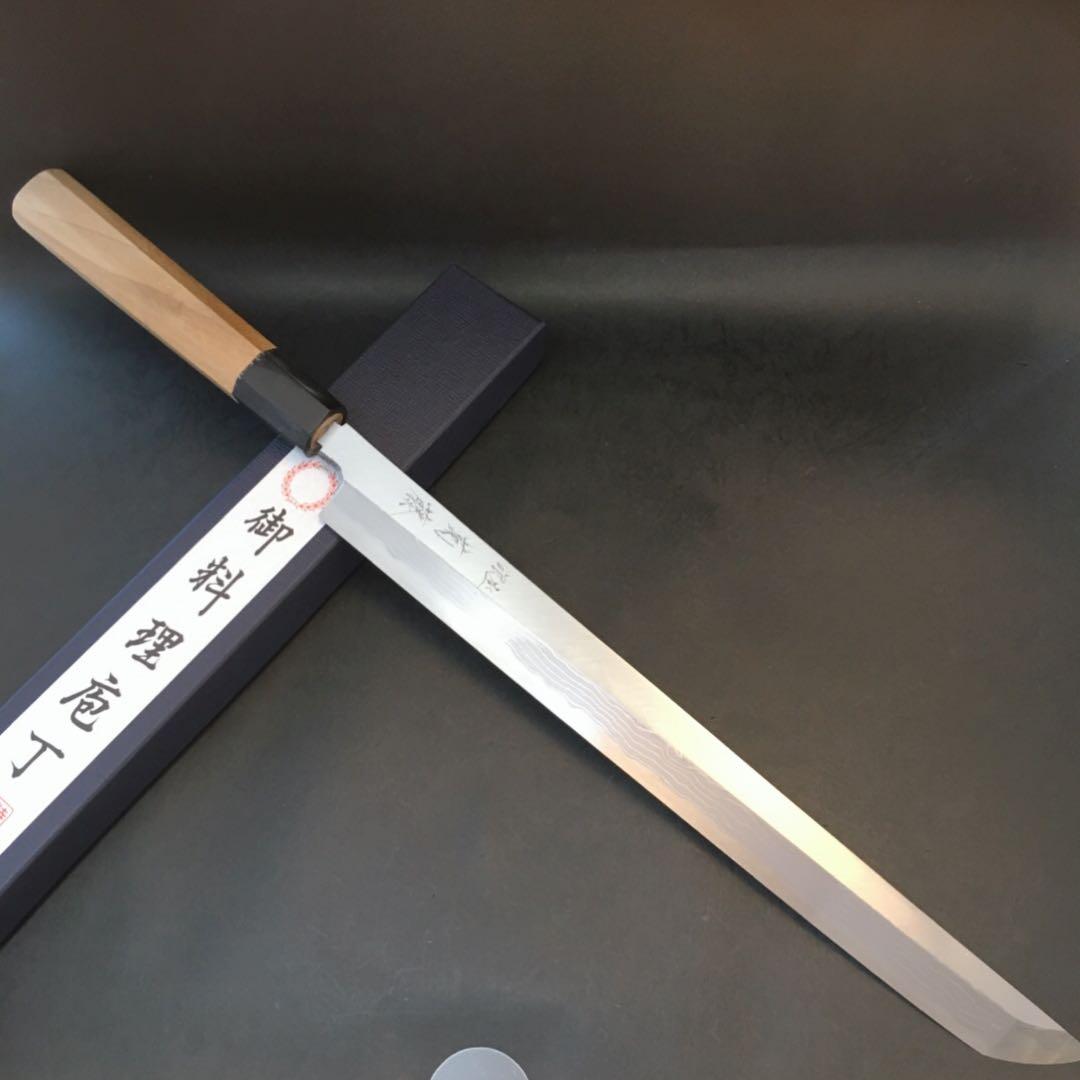 銀座 菊藤 特選 先丸蛸引 300ミリ 安来青紙1号多層鋼