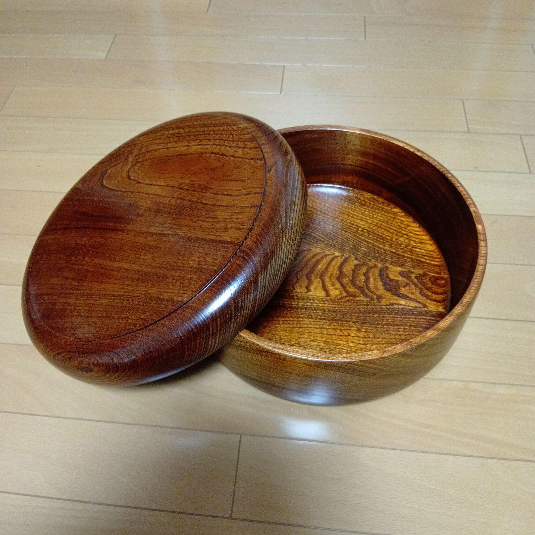 木曽ロクロ　木製　茶櫃　野原工芸