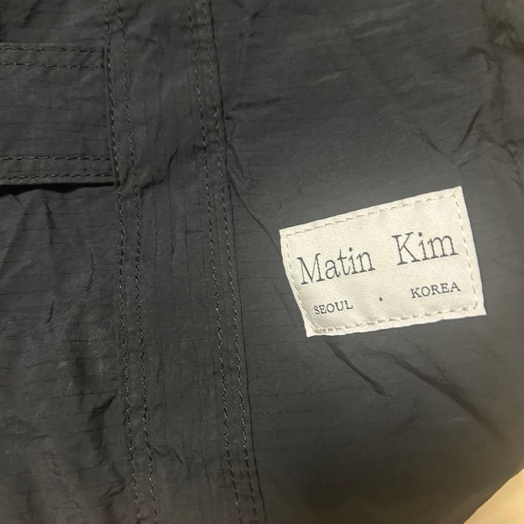 美品　Matin Kim ロゴナイロンボストンバッグ