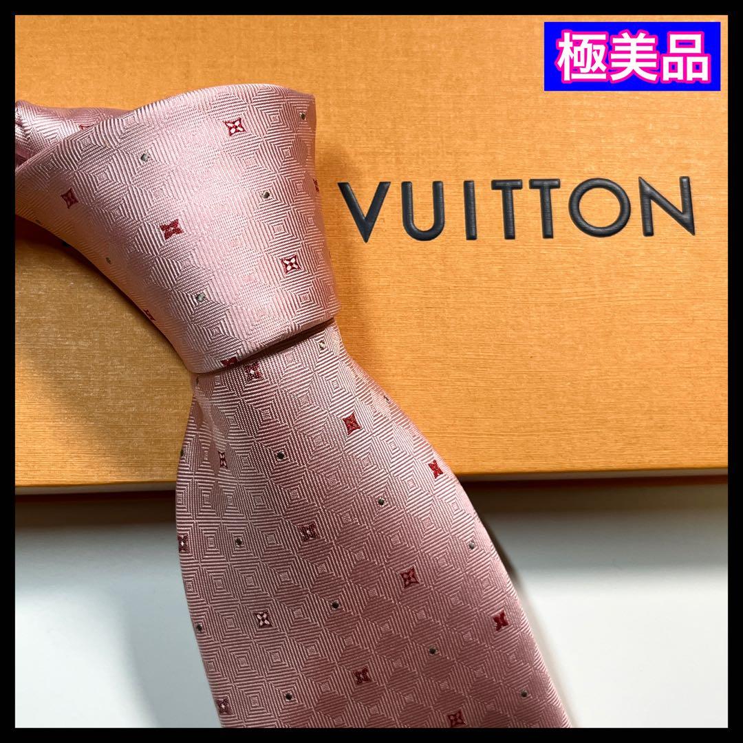✨極美品✨LOUIS VUITTON ルイヴィトン　ネクタイ　モノグラムフラワー