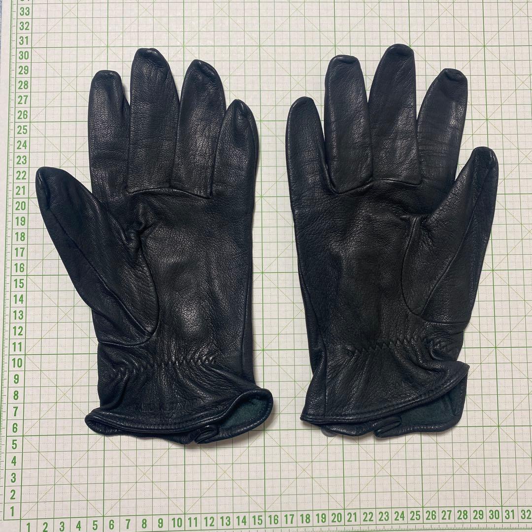 イサムカタヤマ　ブラックレザー手袋 グローブMサイズ