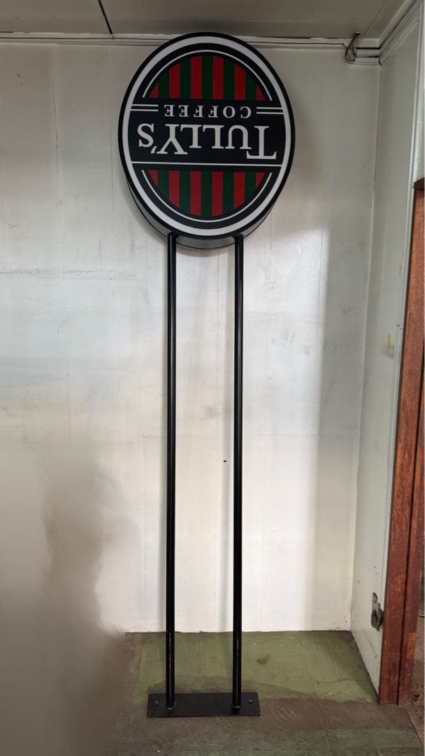 【O-2144】TULLY'S タリーズ 看板 制作途中