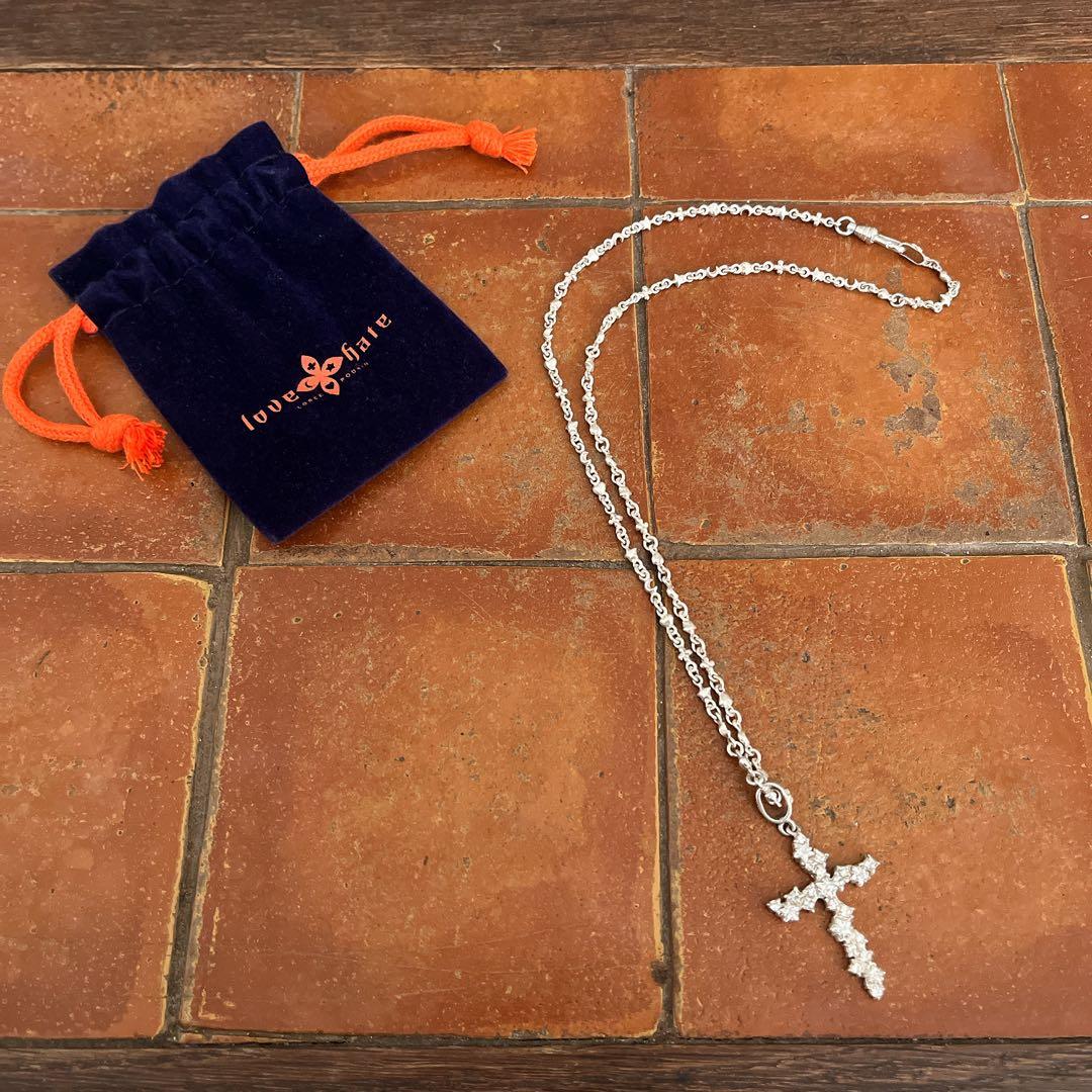 【極美品】LOVE&HATE シルバー クロスネックレス