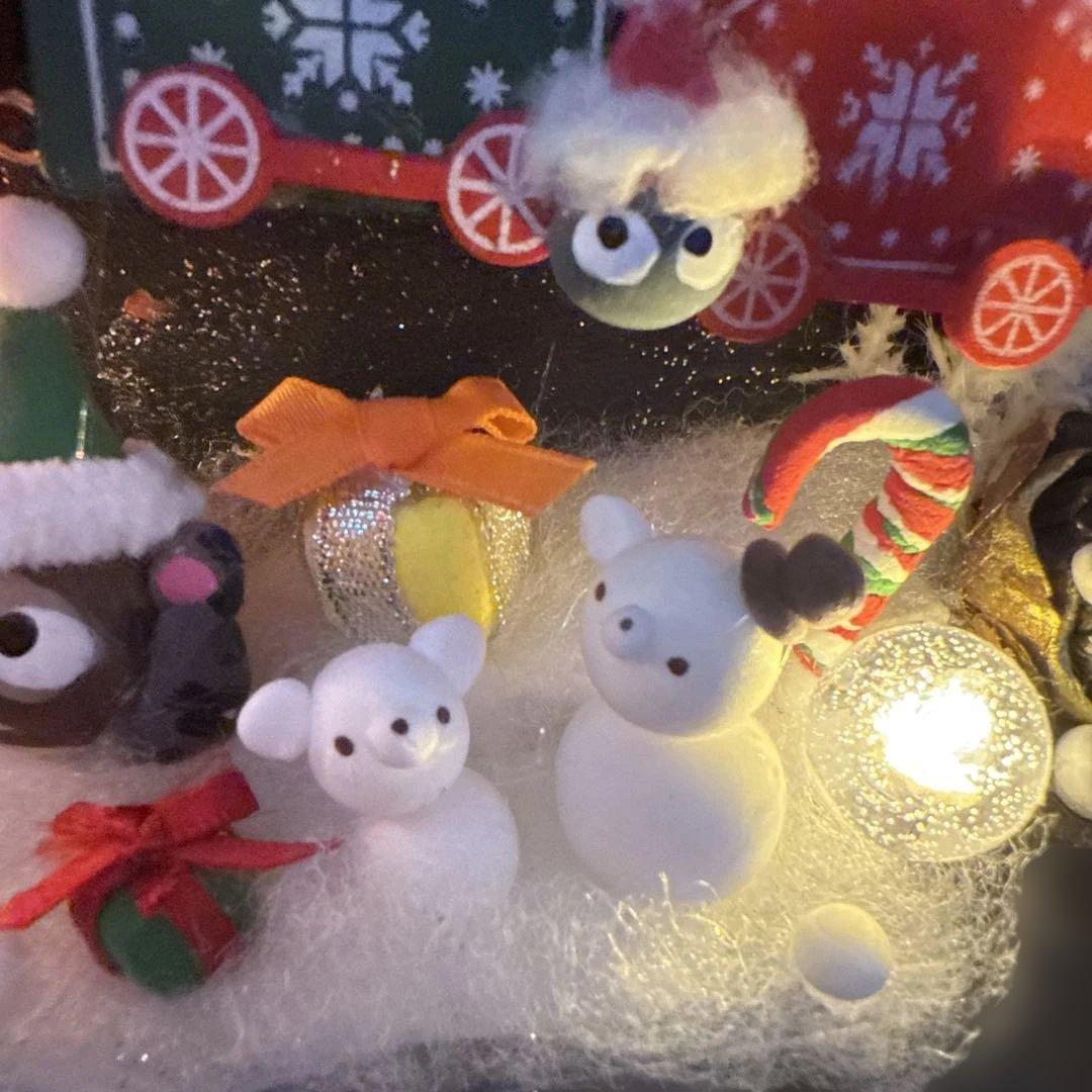 どんぐりアート♡ Xmasタペストリー風＆ブーツオブジェ2点♡