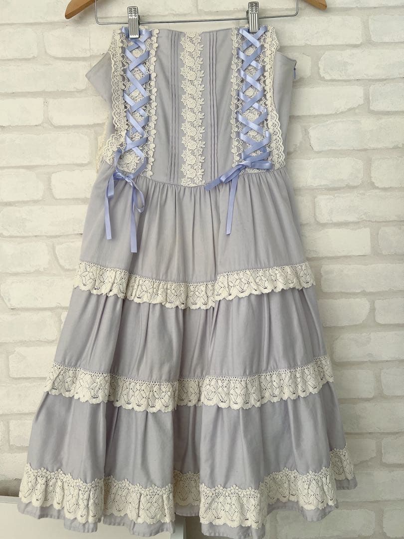 【2/8までの価格】ミルフィーユジャンパースカート ラベンダー