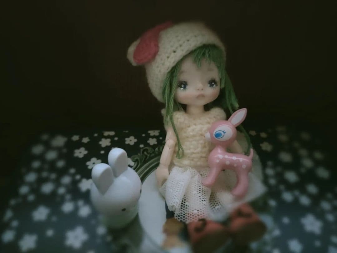 セリアドール（mini）カスタム ボディ.ウィッグ付きプチブライスサイズ