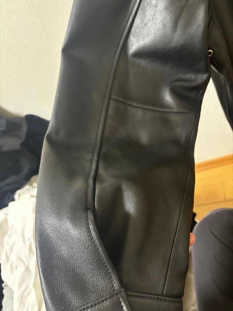 【UNIVERSAL PRODUCTS】レザーブルゾン【241-60401】