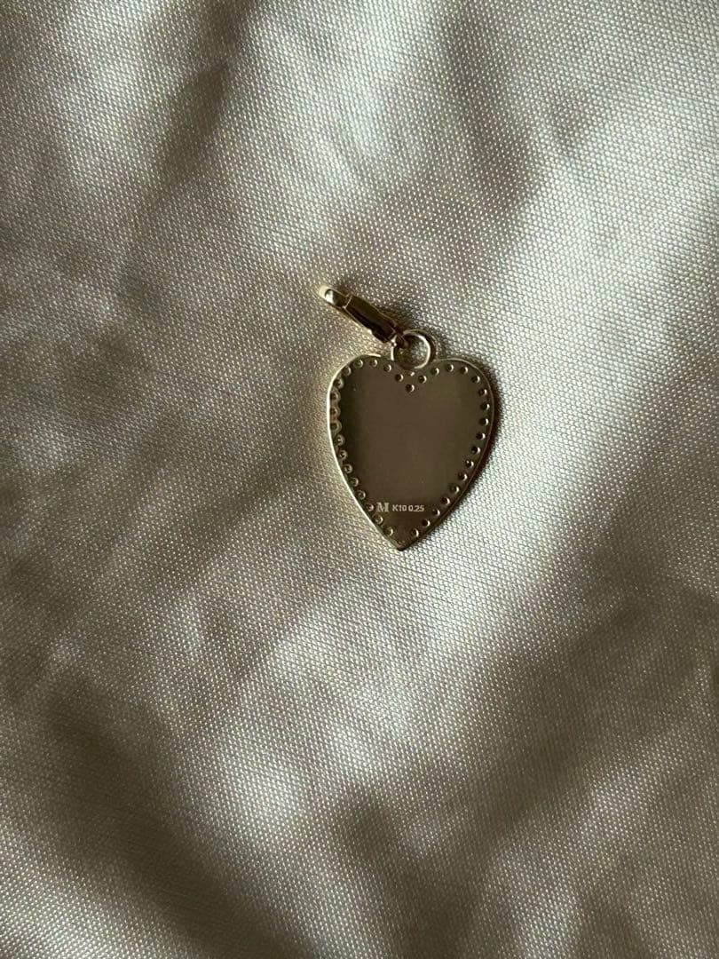 【tk_compass】マグノリアホワイトK10ブレス&チャーム2点セット