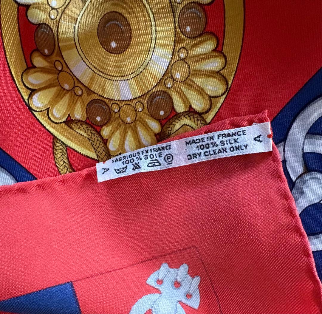 エルメス HERMES スカーフ　オレンジ