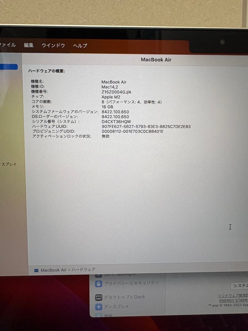 R*o様 Apple MacBook Air スターライト