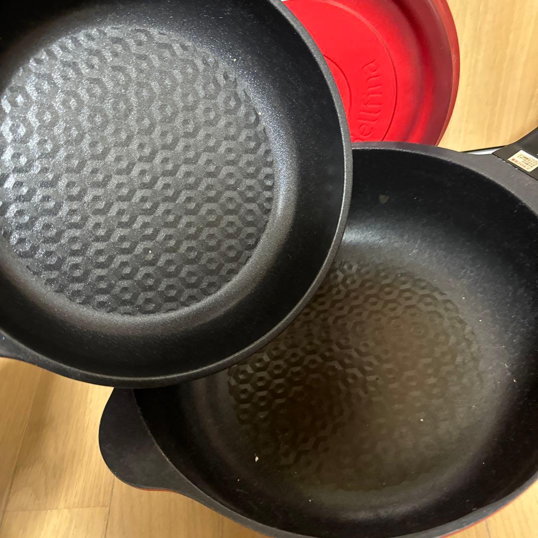 Bellfina 3点セット（蓋有）　無水調理鍋【キッチン用品】