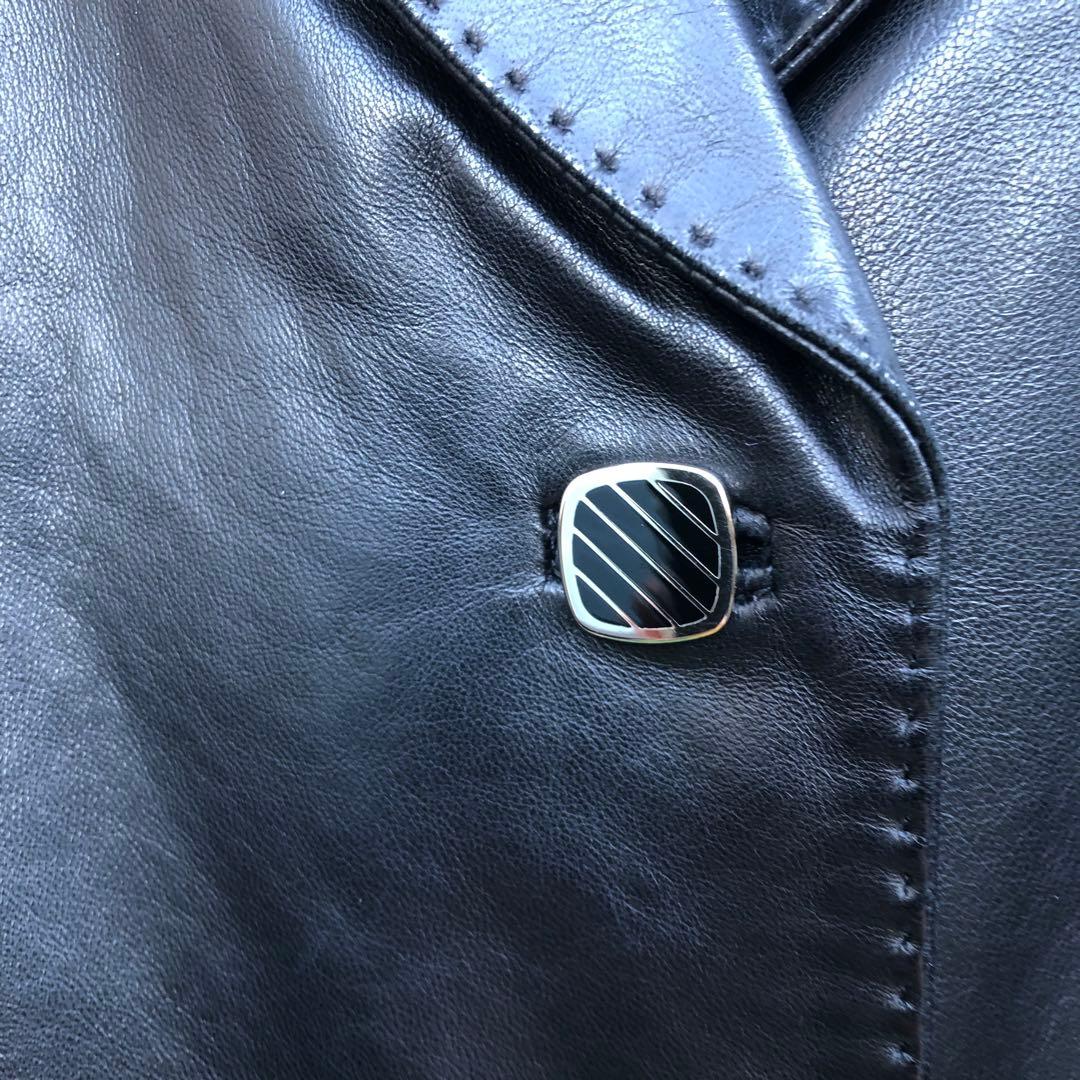 Salvatore Ferragamo ブラックレザージャケット