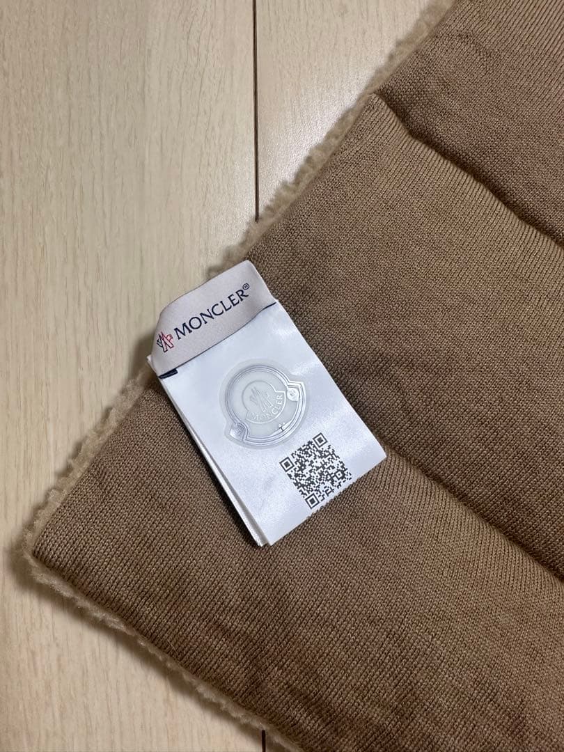 MONCLER モンクレール フリースマフラー ベージュ